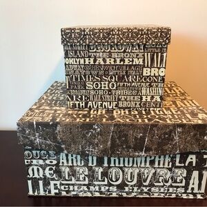 Stylish Closet Wardrobe Storage Boxes Travel New York France Mens Unisex Giftbox